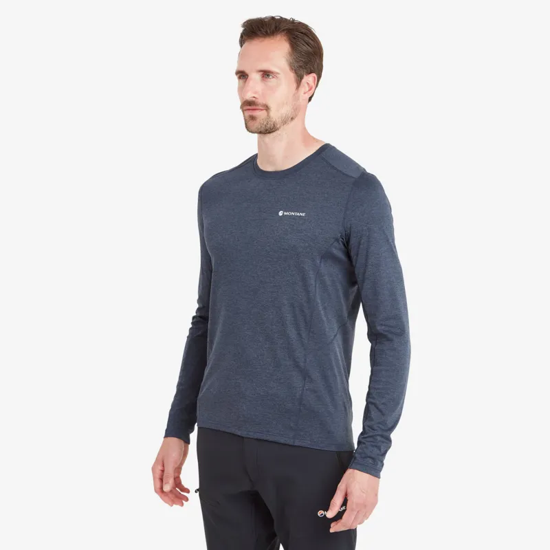 Montane Mens Dart Long Sleeve T-Shirt - Eclipse Blue-2
